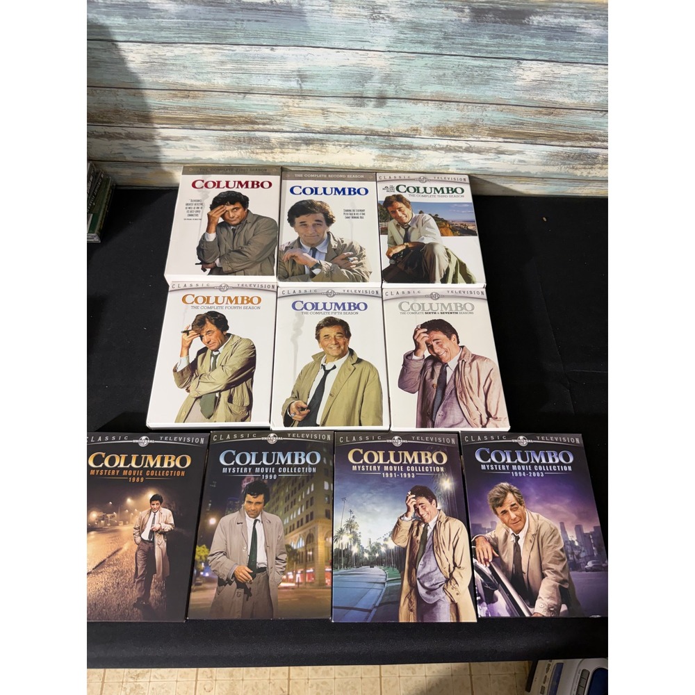 Columbo Mystery Movie Collection + Seasons 1-7 DVD Lot Peter Falk‎ 11 Sets